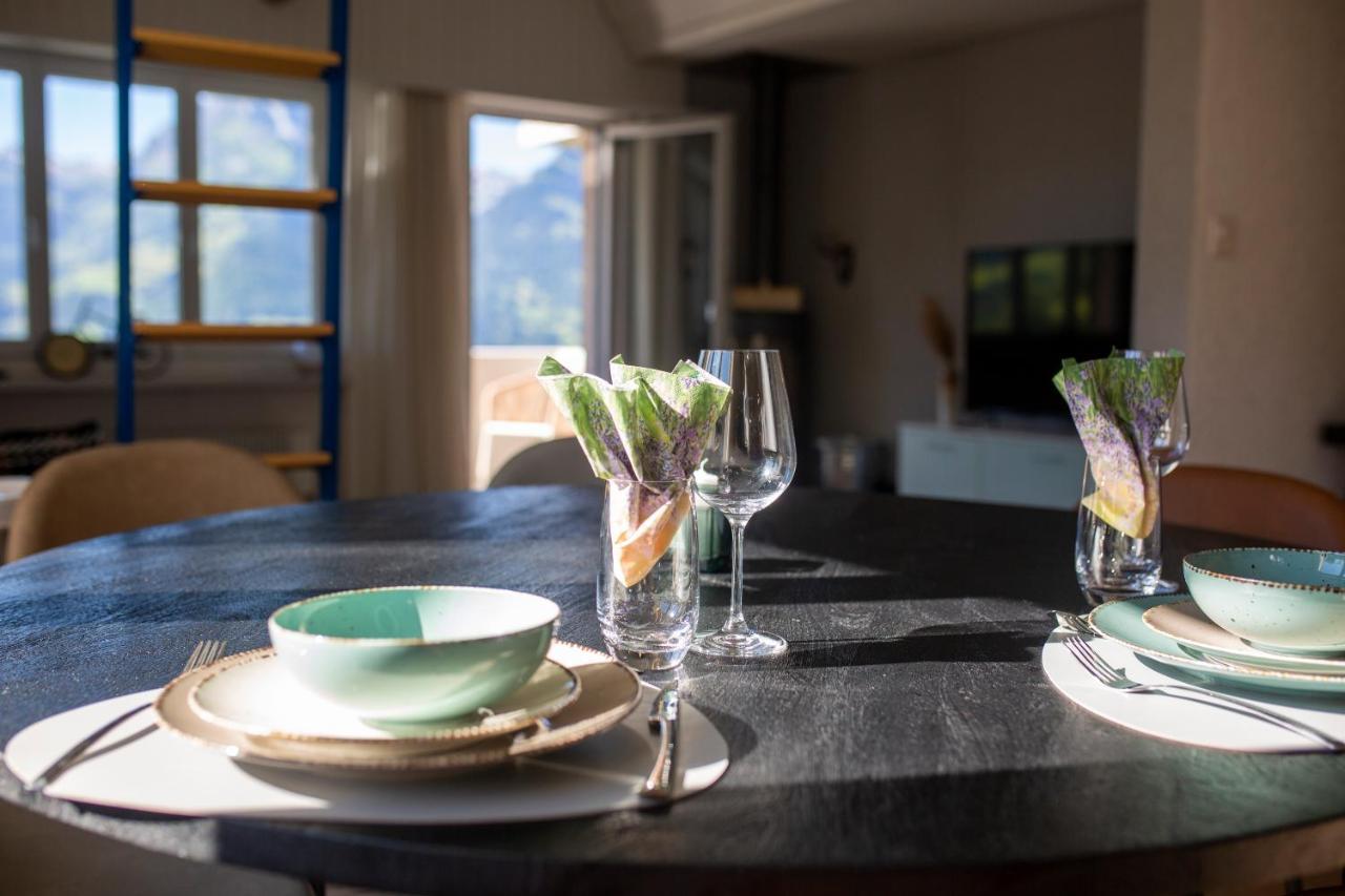 Traumhafte Sonnenresidenz mit Berg- und Seeblick Amden Exterior foto